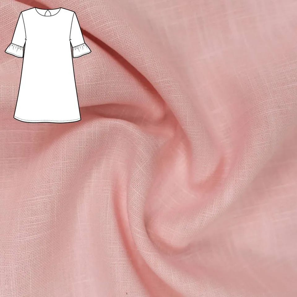 n-hfrosch-cantik-kleid-n-hpaket-leinen-rosa-bio image 1