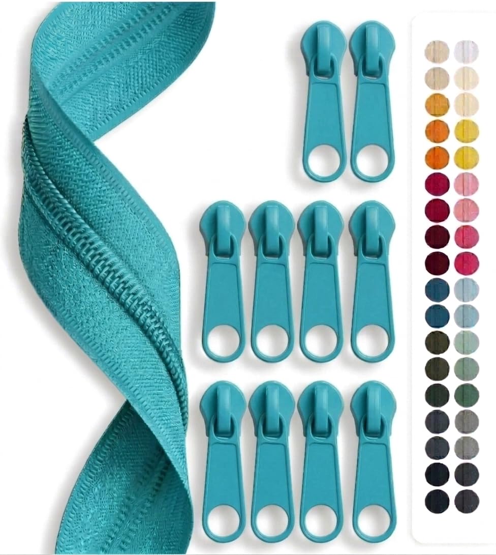 jajasio-endlosrei-verschluss-wei-5-m-3mm-mit-10-zipper image 5