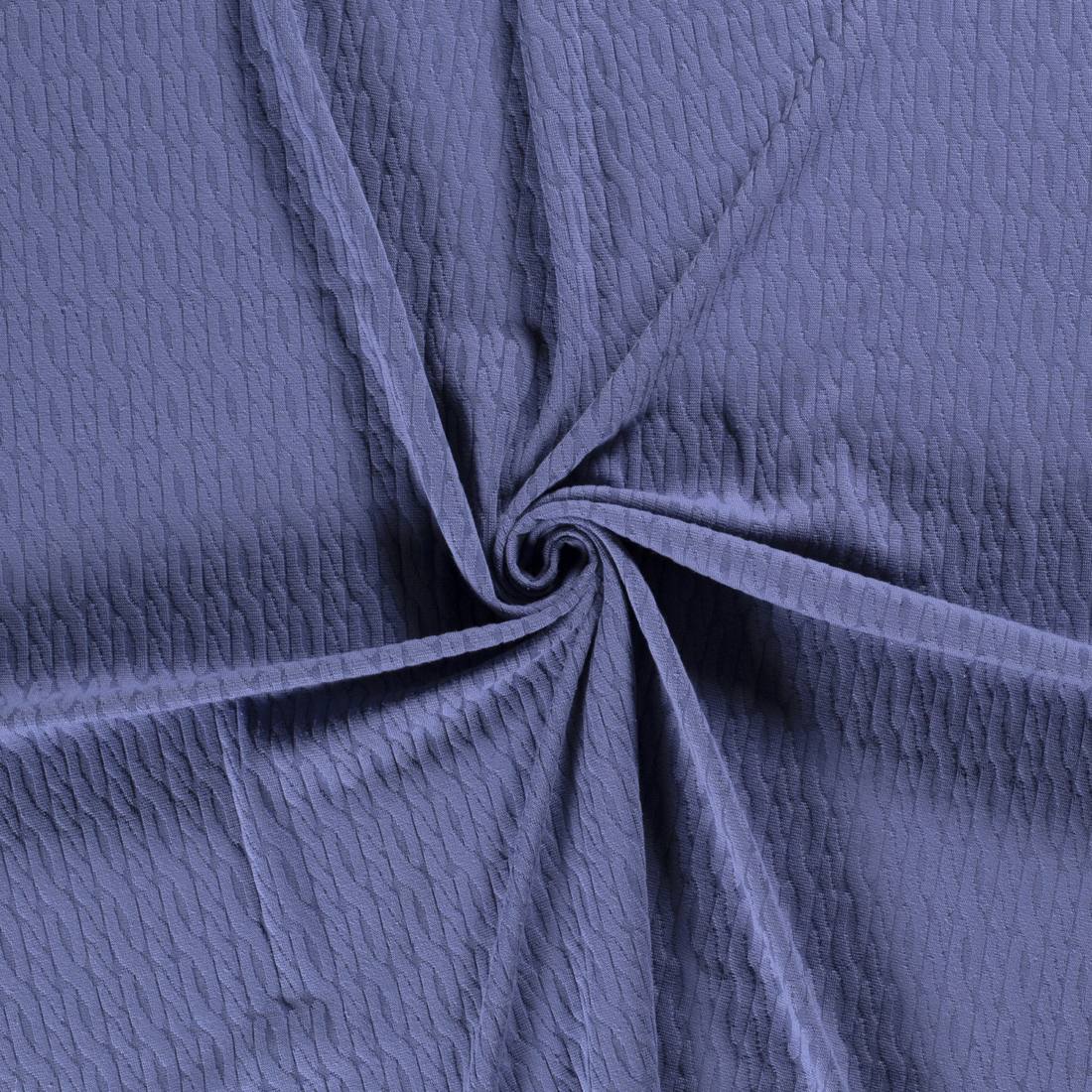 n-hfrosch-stoffe-strick-jacquard-zopfmuster-stoff-blau-3d-effekt image 2