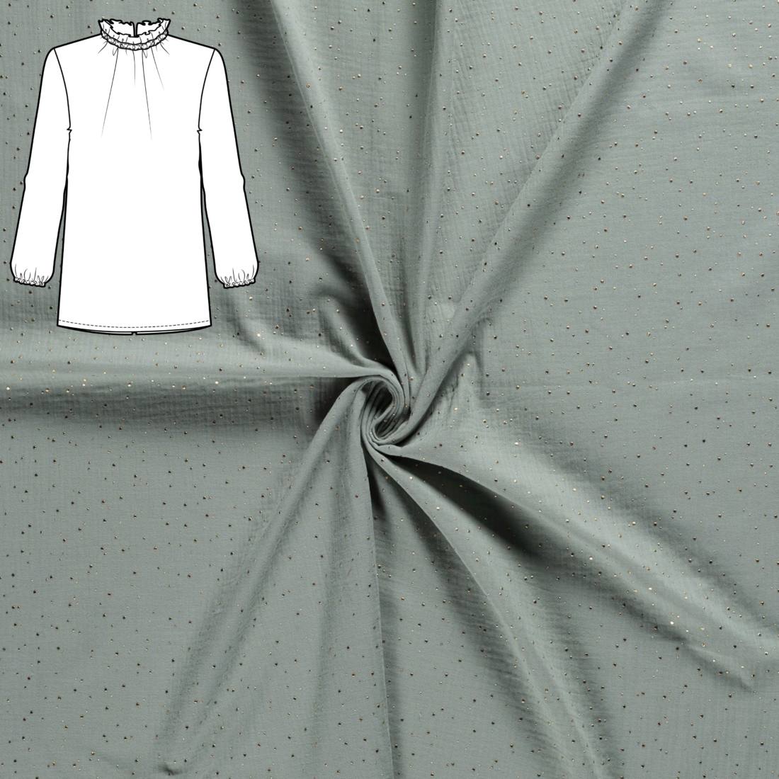 n-hfrosch-kerah-n-hpaket-damenbluse-musselin-altgr-n image 1