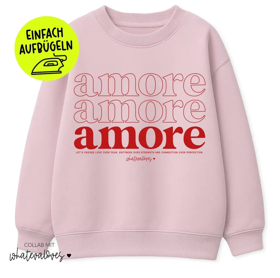 paul-clara-flock-patches-xxl-patch-amore-rot-iron-on image 1