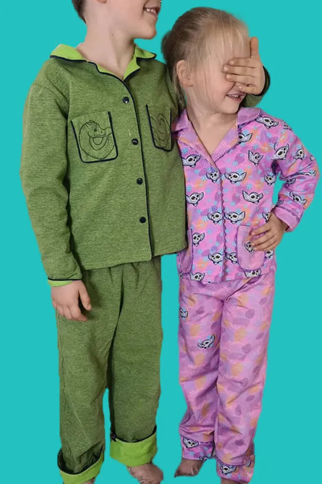 n-hfrosch-tidur-kinder-pyjama-schnittmuster-reverskragen image 1