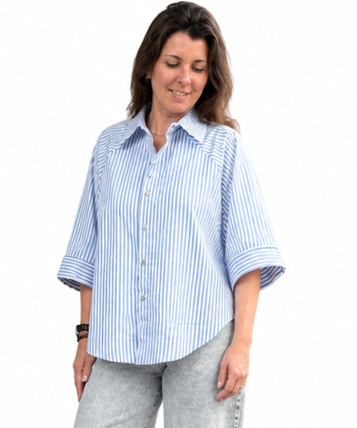 lenipepunkt-ready-to-wear-raglan-bw-bluse-blau-wei-gestreift image 2