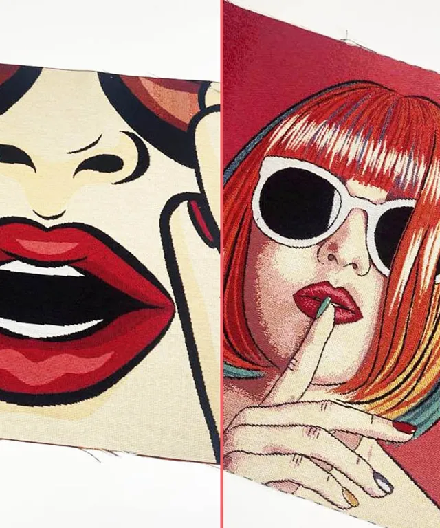 lenipepunkt-gobelin-panel-pop-art-mund-bob-47x47-cm image 1