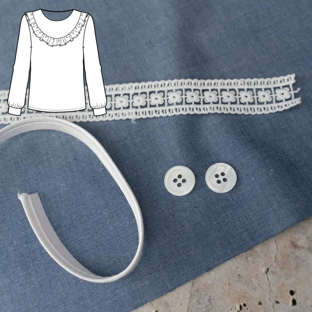 n-hfrosch-seni-bluse-n-hpaket-chambray-mit-spitze image 1