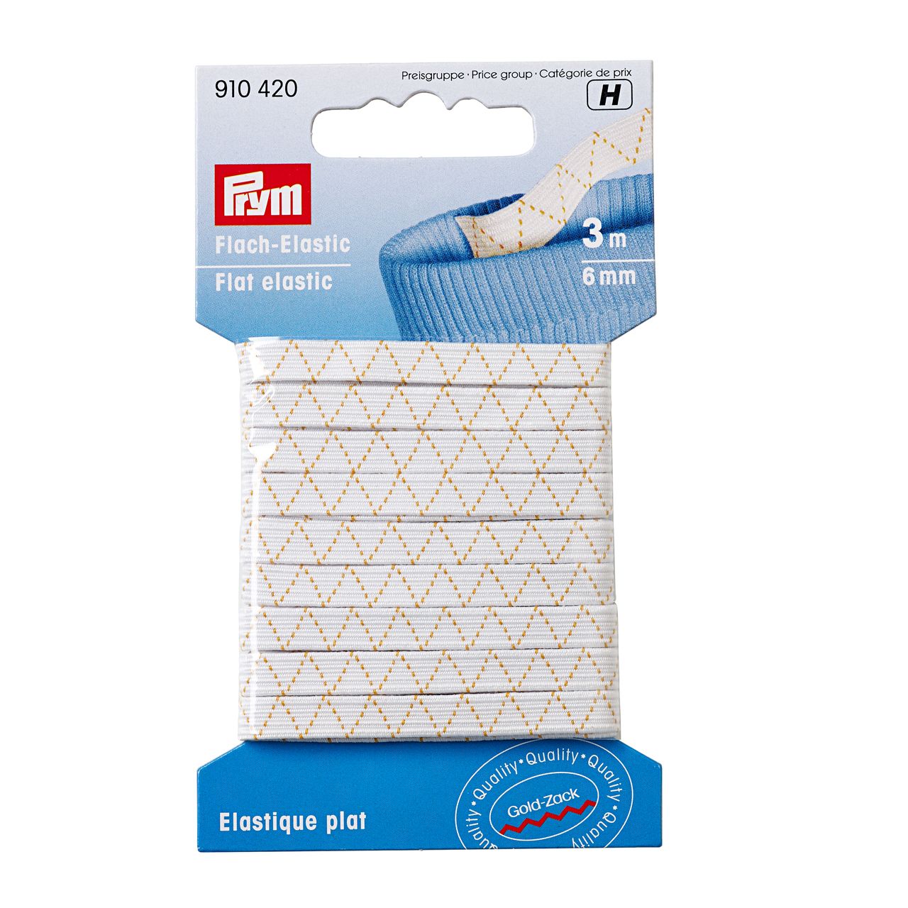 fadenk-fer-910420-flach-elastic-gummiband-6mm-wei-3m image 1