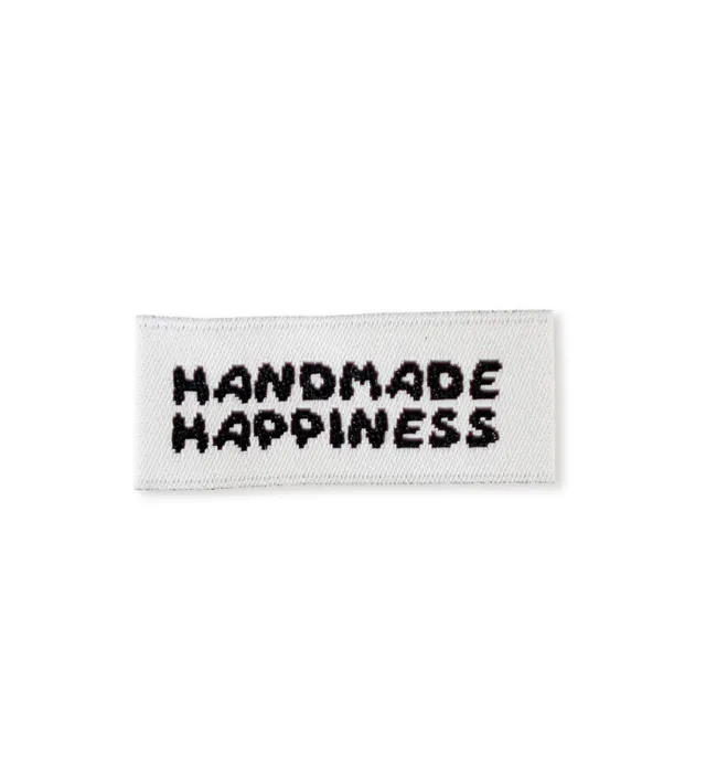 paul-clara-weblabels-handmade-happiness-label-3x1-2-cm image 1