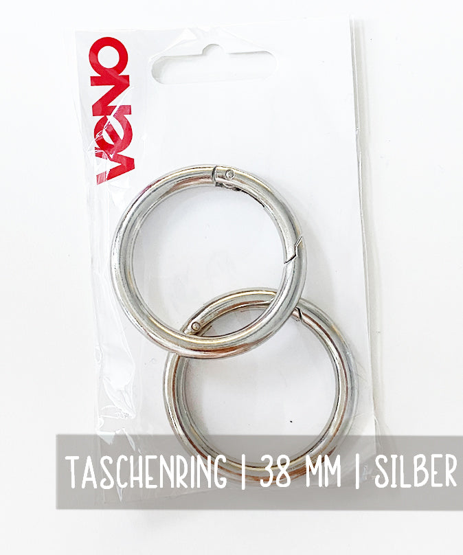 lenipepunkt-kurzwaren-veno-taschenring-38-mm-silber-2er-set image 1