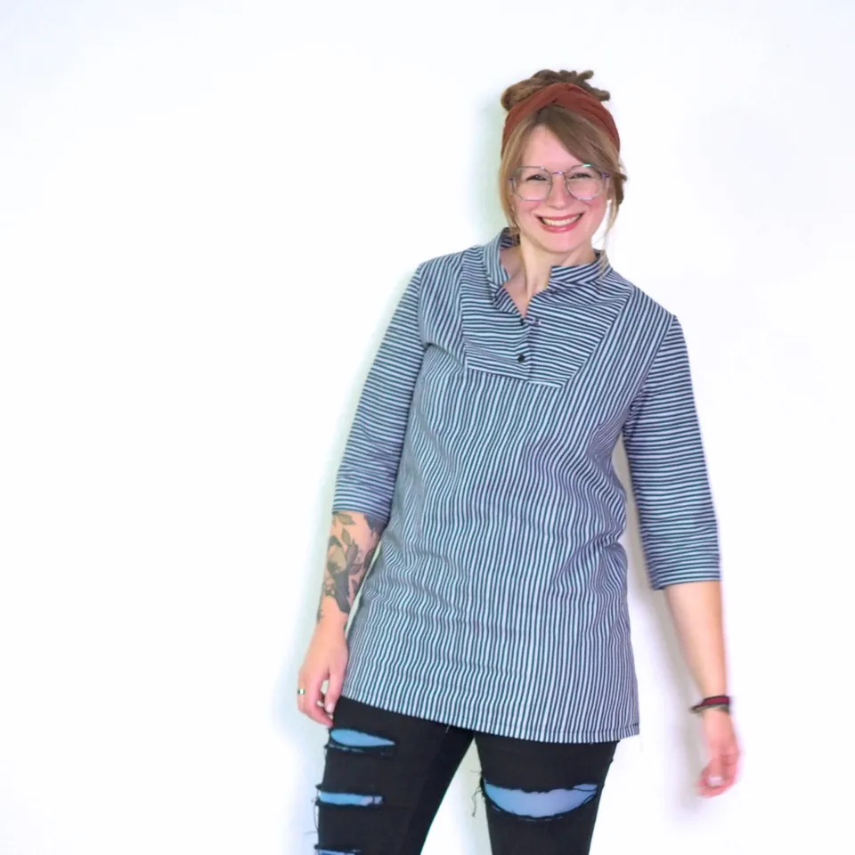 sew-simple-damen-bluse-cat-pdf-schnittmuster-gr-32-60-webware image 1