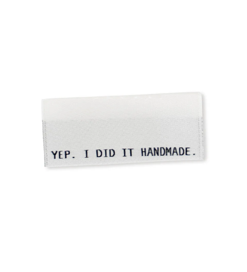 paul-clara-weblabels-klapp-weblabel-yep-i-did-it-handmade-label-schwarz image 1