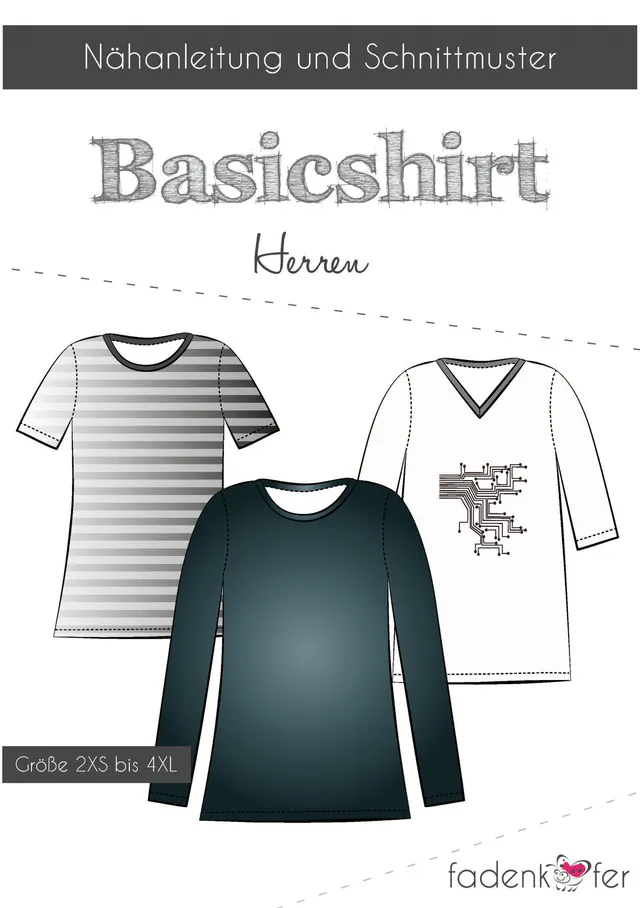 fadenk-fer-basicshirt-papierschnittmuster-herren-shirt image 1
