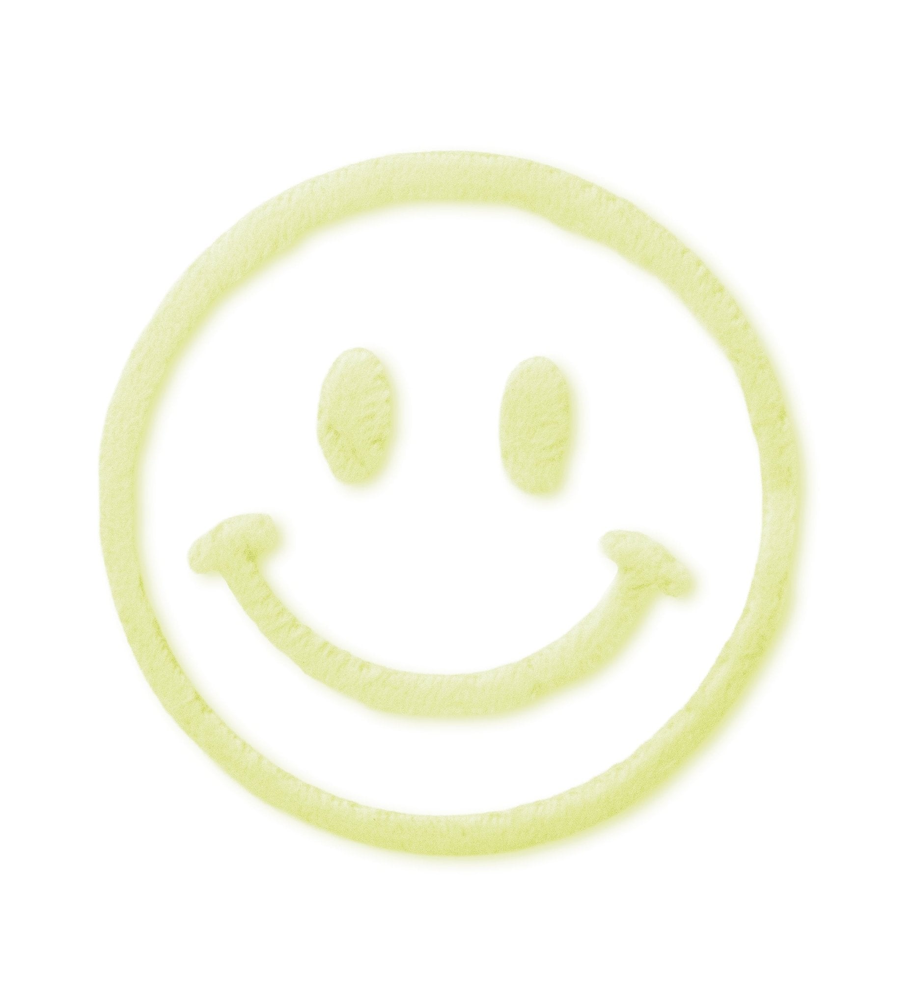 paul-clara-teddy-patches-smile-patch-neongelb-7x7cm-iron-on image 1