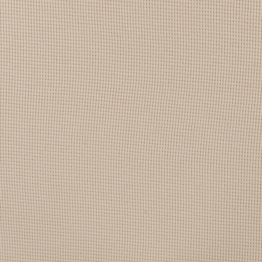 fadenk-fer-waffeljersey-sand-stoff-0-5-m-baumwolle image 1