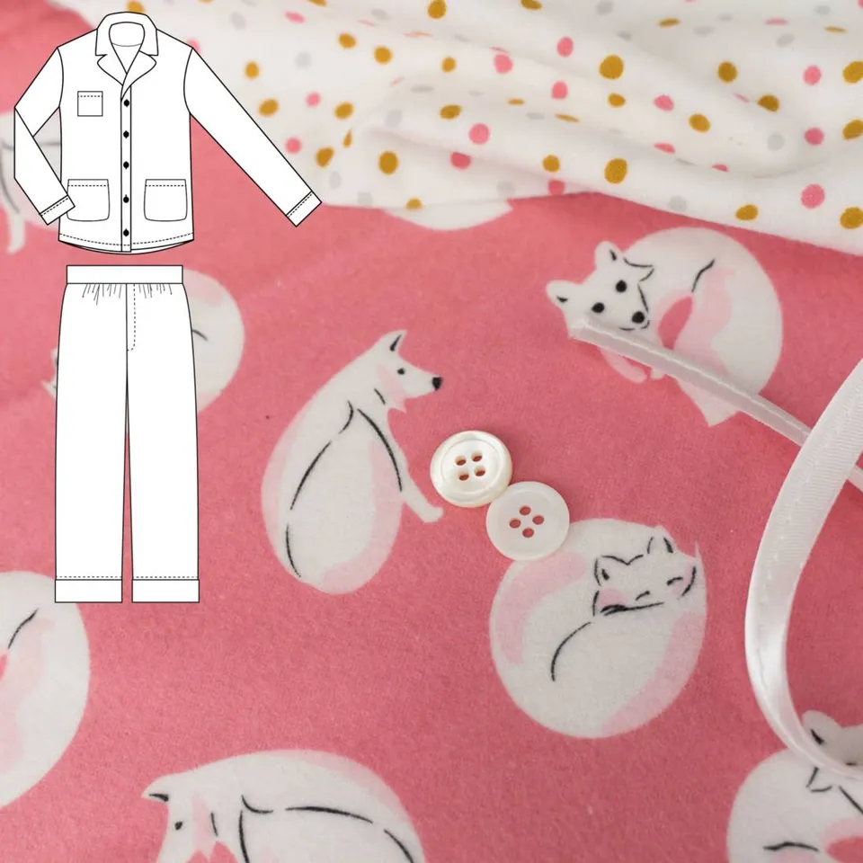 n-hfrosch-n-hpakete-kids-pyjama-tidur-polarfuchs-n-hset-bio image 1