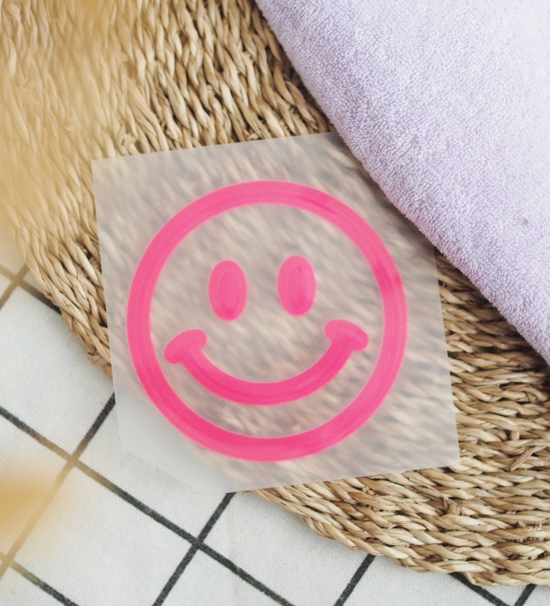 paul-clara-flock-patches-smile-b-gelpatch-neongelb-iron-on image 4