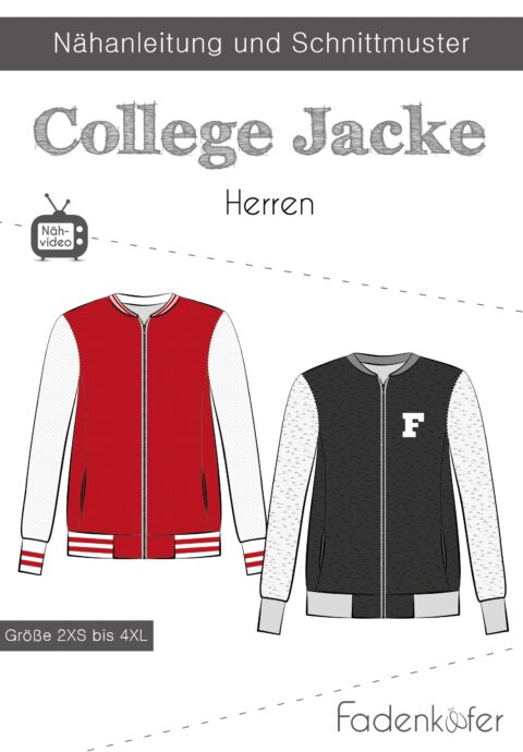fadenk-fer-college-jacke-herren-papierschnitt-2xs-4xl image 4