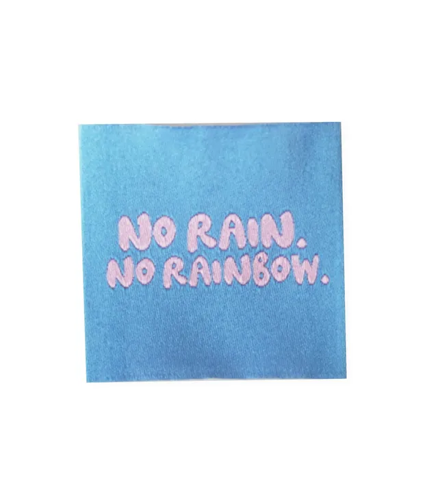 paul-clara-weblabel-no-rain-no-rainbow-4x4-cm image 1