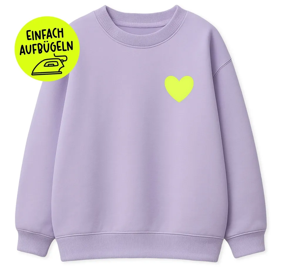 paul-clara-flock-patch-herz-neongelb-zum-aufb-geln image 1