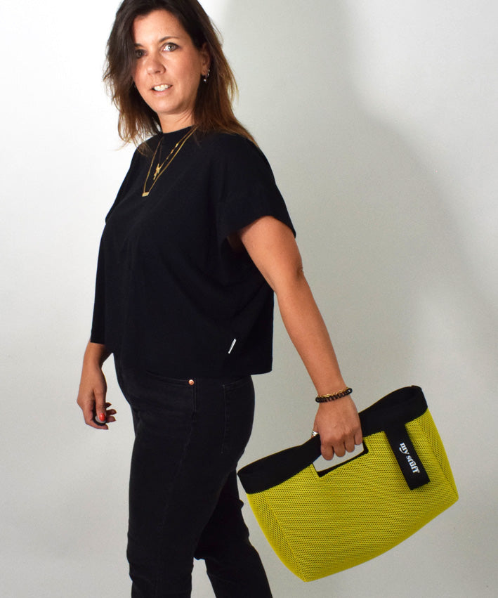 lenipepunkt-grip-bag-klein-materialpaket-lime-air-mesh-tasche image 4