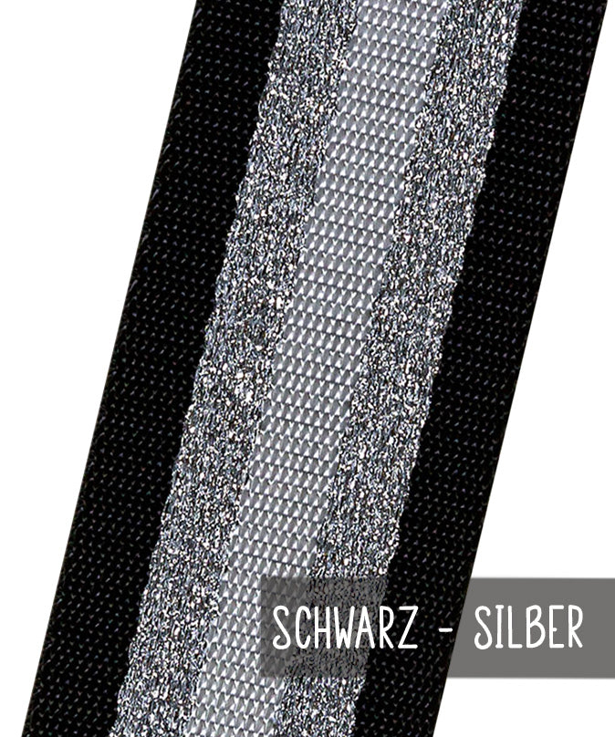 lenipepunkt-streifen-glitzer-gurtband-4-cm-rot-silber-polyester image 4