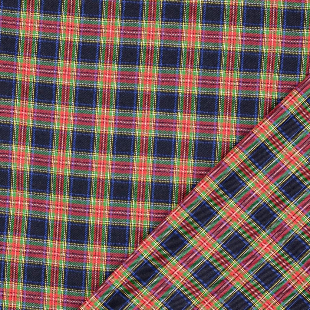 n-hfrosch-stoffe-flanell-schottenkaro-dunkelblau-baumwolle image 2