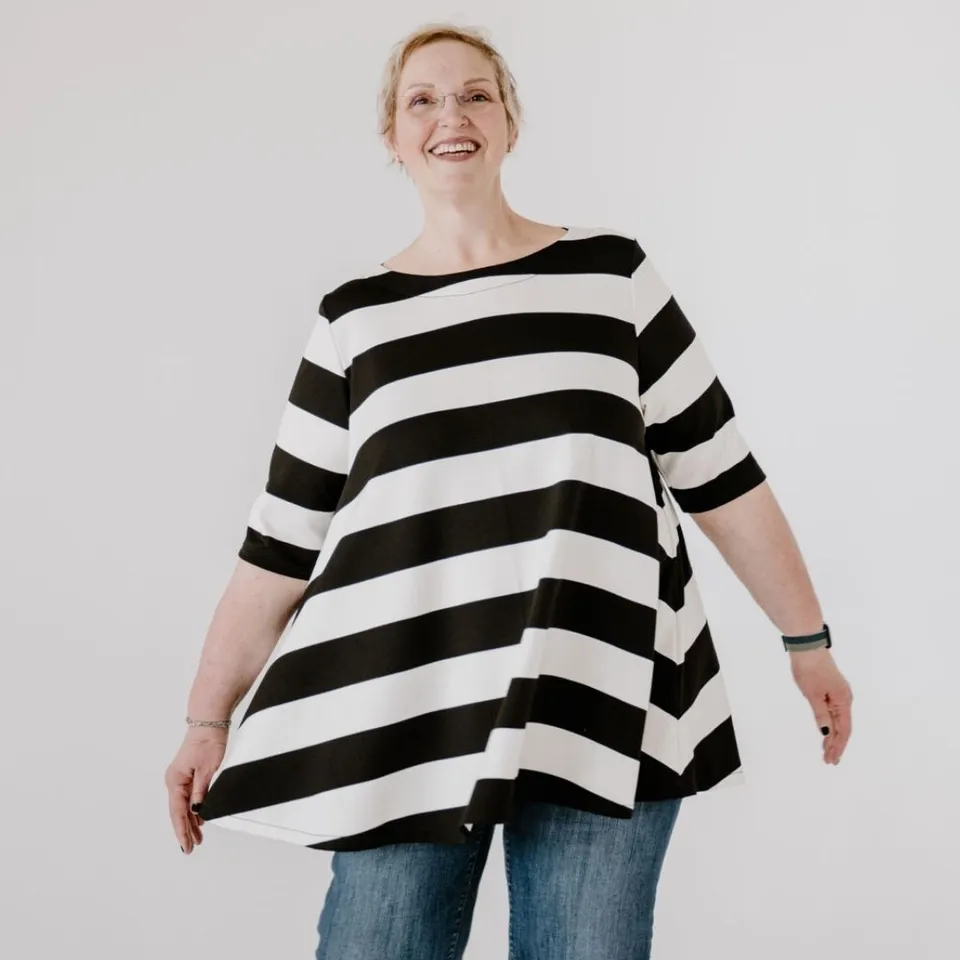 sew-simple-damen-glockenshirt-maelys-schnittmuster-papier-jersey image 1