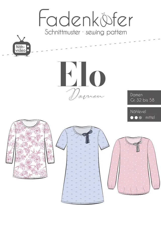 fadenk-fer-papierschnittmuster-bluse-elo-damen-schnittmuster image 1