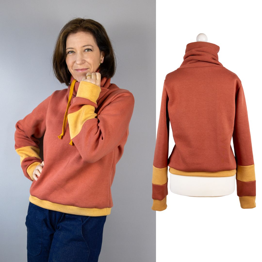 sew-simple-letje-sweatshirt-schnittmuster-papier-wickelkragen image 8