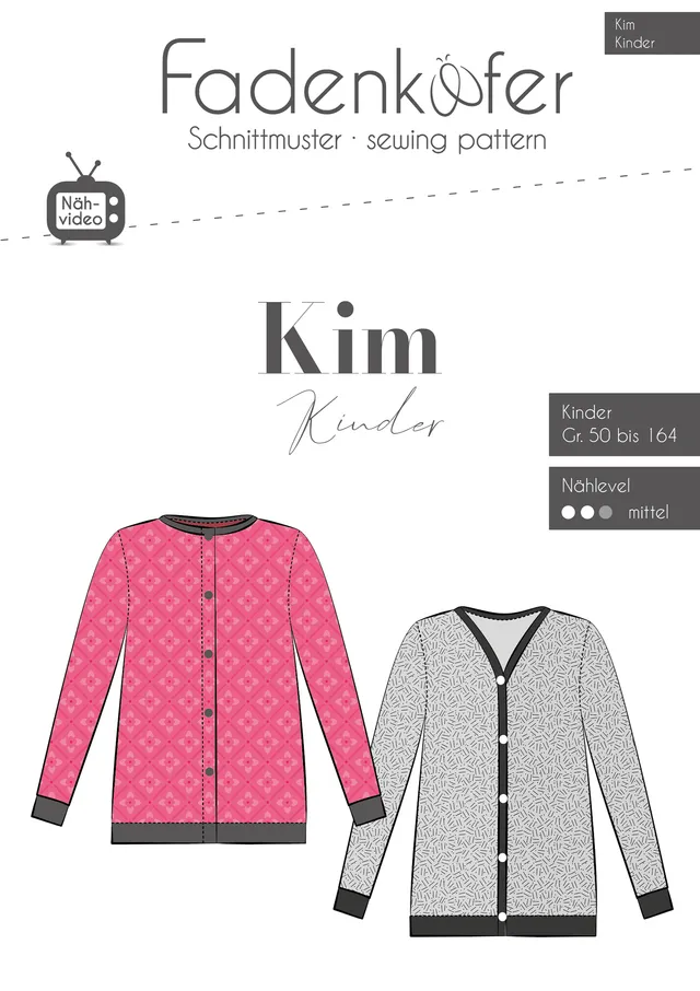 fadenk-fer-kim-kinder-papierschnittmuster-jacke-50-164 image 1
