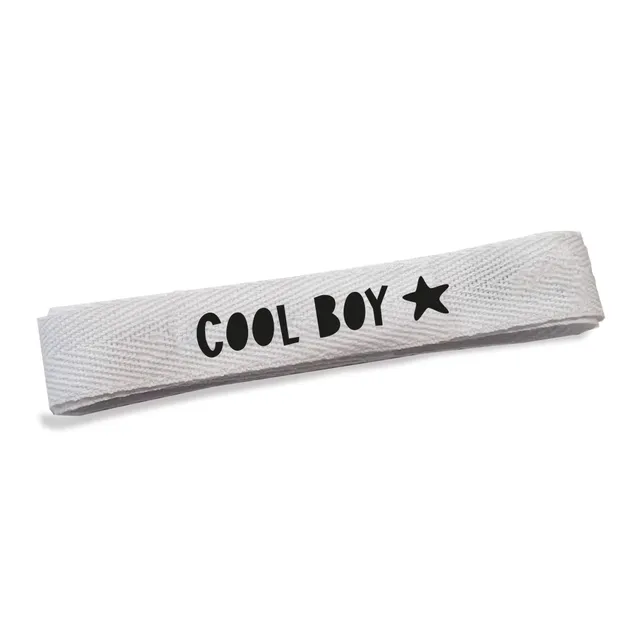 paul-clara-b-nder-baumwoll-band-cool-boy-wei-1-5-cm-x-1-m image 1