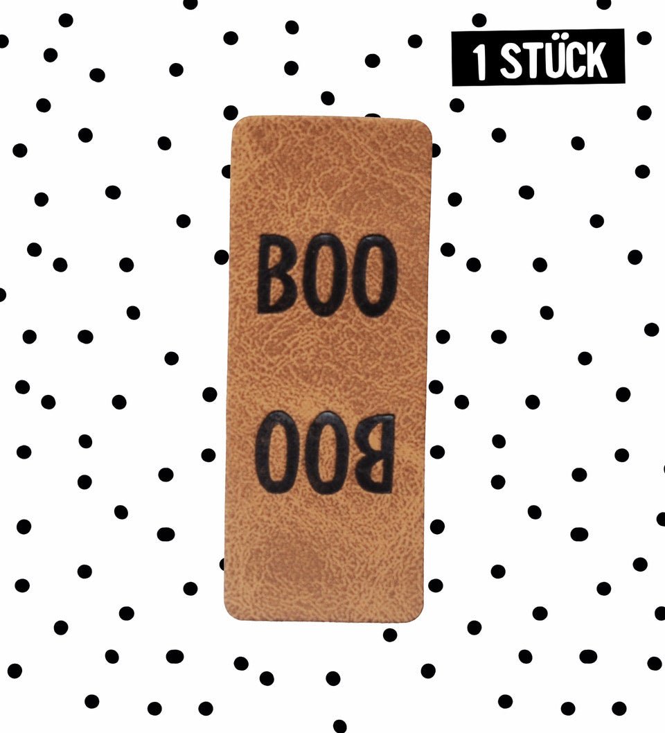 paul-clara-kunstleder-labels-boo-klapplabel-2-x-5-cm image 1