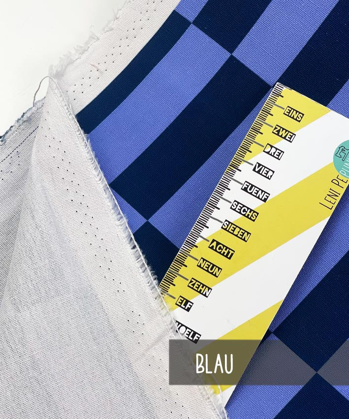 lenipepunkt-canvas-squares-taschenstoff-blau-250-g image 4