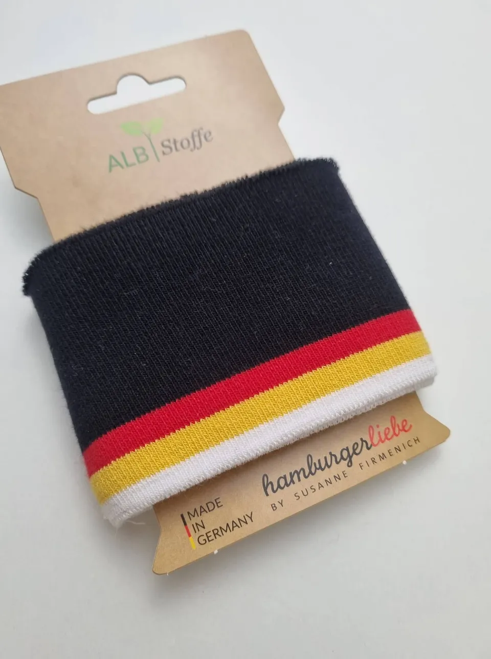 fadenk-fer-cuff-me-b-ndchen-schwarz-streifen image 1