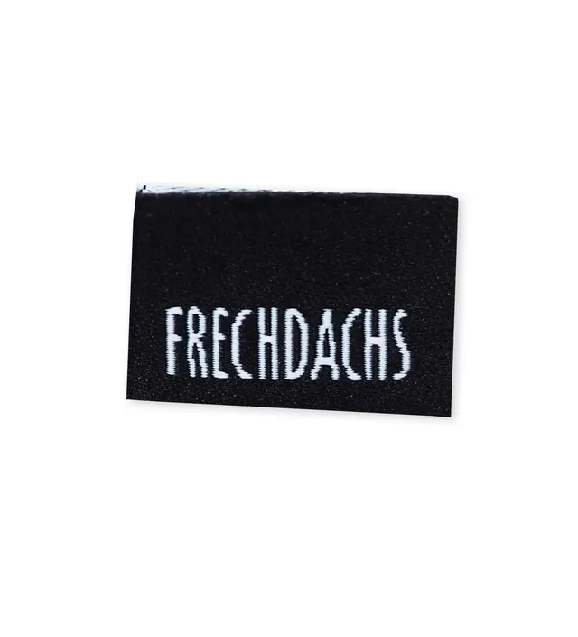 paul-clara-weblabels-frechdachs-klapp-label-schwarz image 1