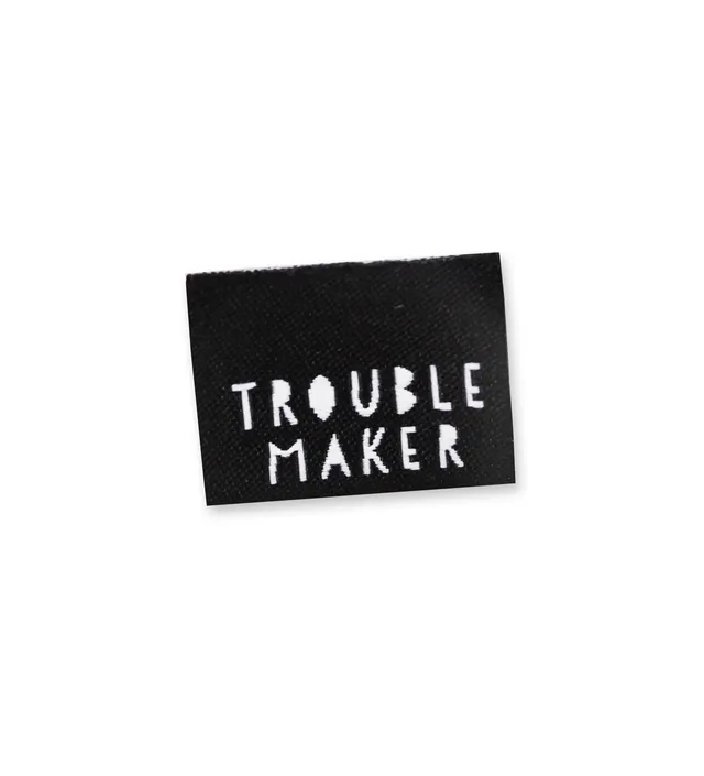 paul-clara-weblabels-trouble-maker-klapplabel-schwarz image 1