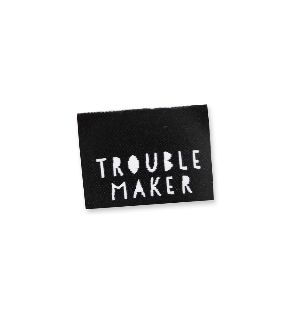 paul-clara-weblabels-trouble-maker-klapplabel-schwarz image 1