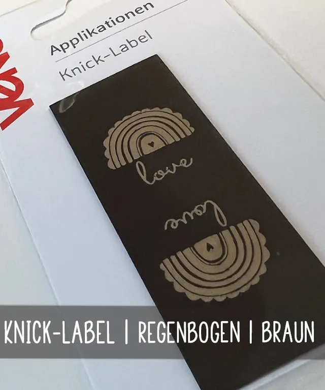 lenipepunkt-veno-knicklabel-regenbogen-love-kunstleder-braun image 1