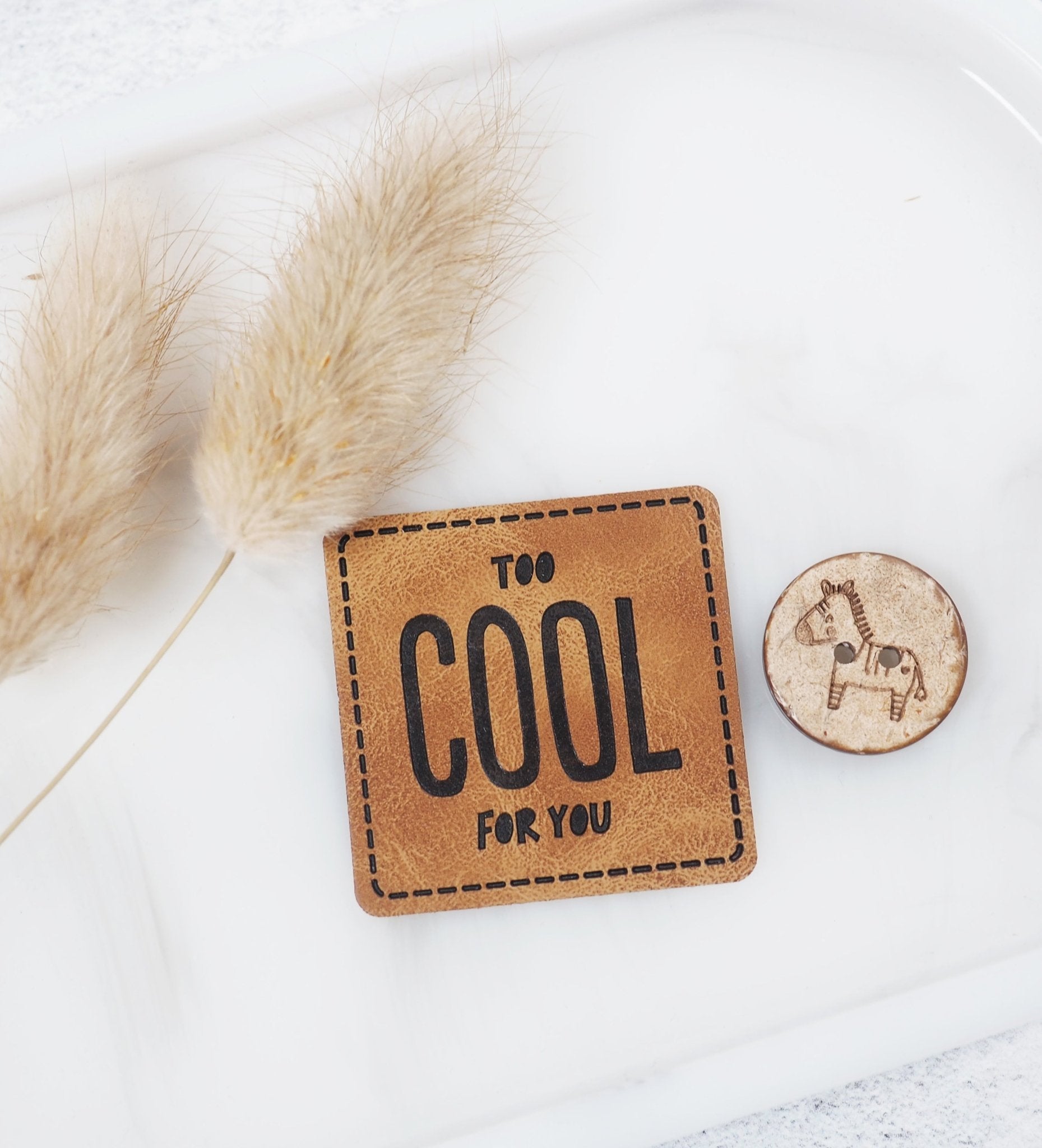 paul-clara-kunstlederlabels-too-cool-iron-on-alt-4x4 image 2
