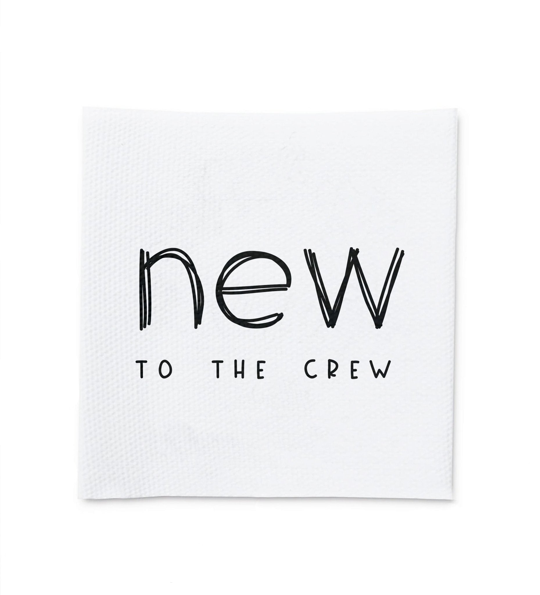 paul-clara-baumwoll-labels-new-to-the-crew-label-4x4-cm image 1