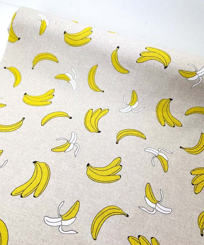 lenipepunkt-canvas-taschenstoff-banana-nature-140-cm image 3
