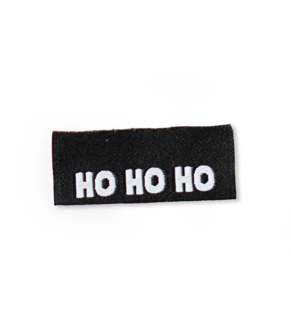 paul-clara-weblabels-klapp-weblabel-ho-ho-ho-schwarz-etikett image 1