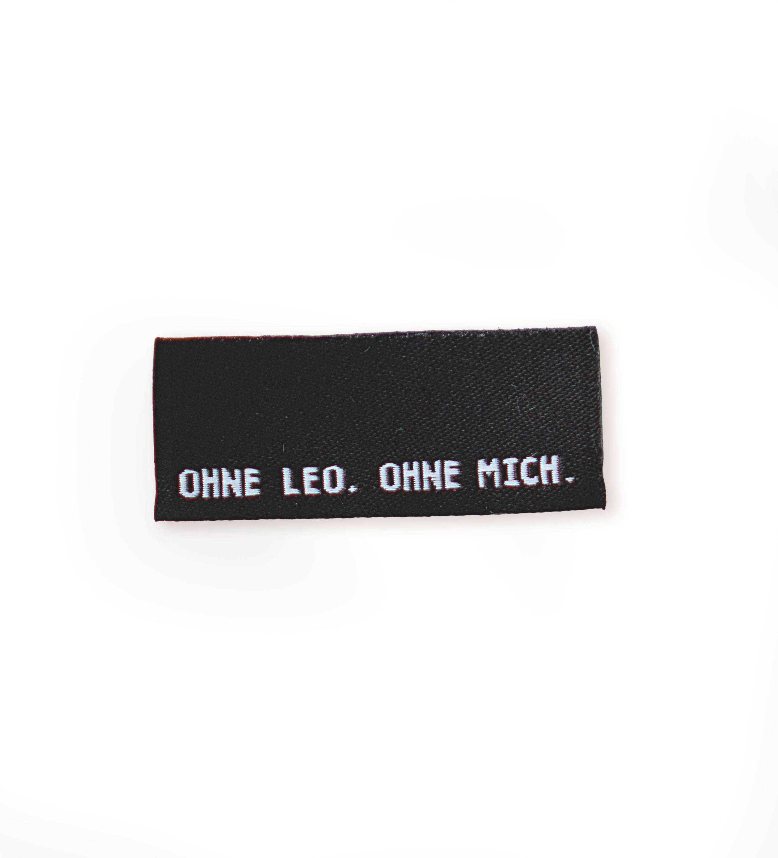 paul-clara-weblabels-klapp-weblabel-ohne-leo-ohne-mich-schwarz image 1