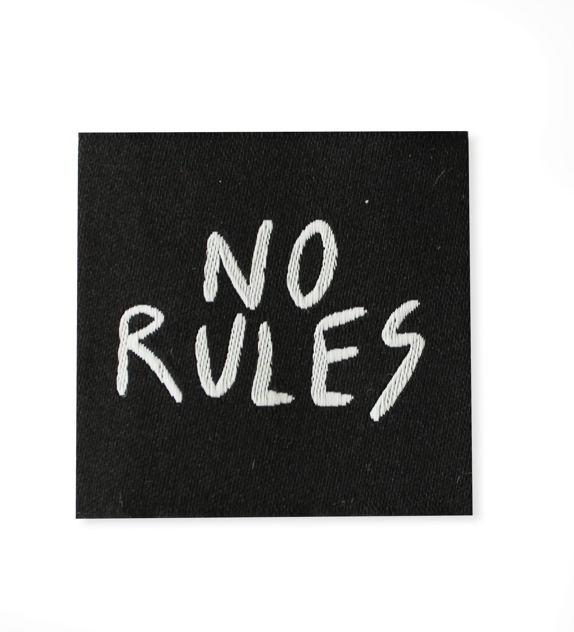 paul-clara-weblabels-no-rules-weblabel-3-5-x-3-5-cm image 1