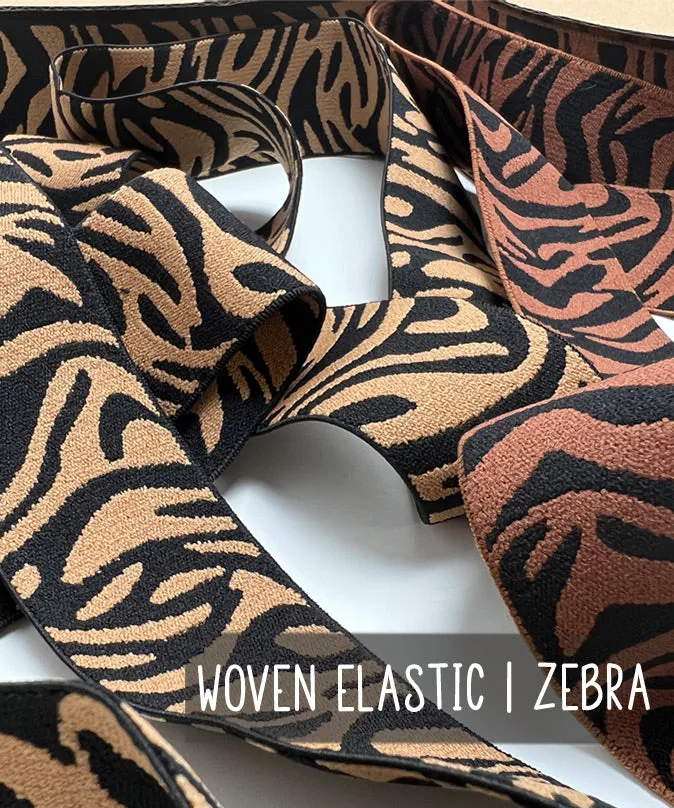 leni-pepunkt-woven-elastic-gummiband-zebra-caramel-40mm image 1