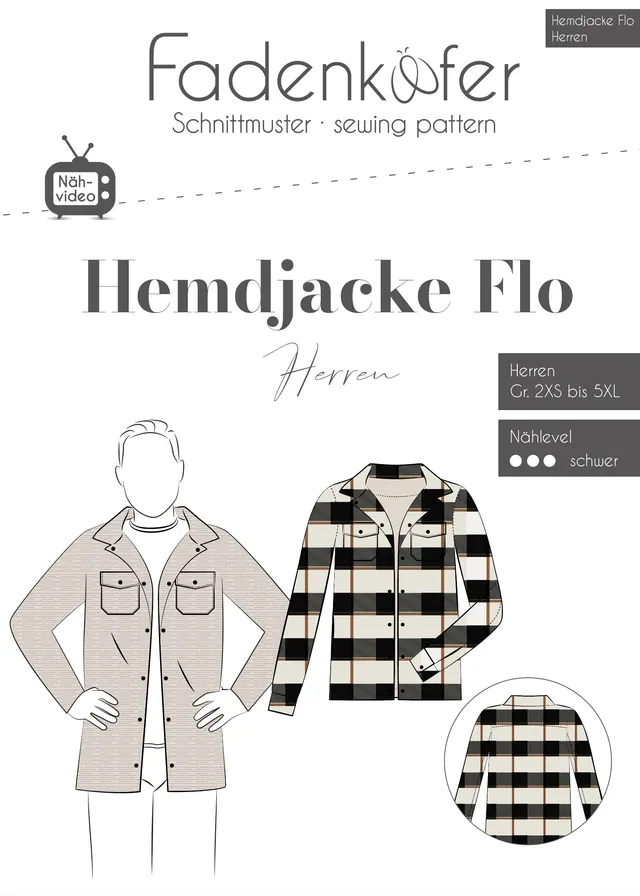 fadenk-fer-flo-papierschnittmuster-herren-hemdjacke-2xs-5xl image 1