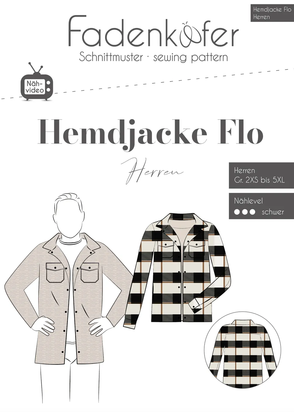 fadenk-fer-flo-papierschnittmuster-herren-hemdjacke-2xs-5xl image 1