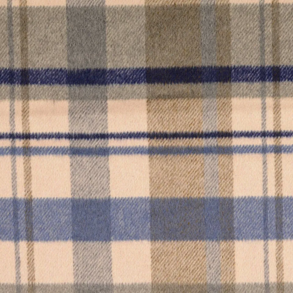 n-hfrosch-mantelflausch-karo-mantelstoff-beige-blau image 1