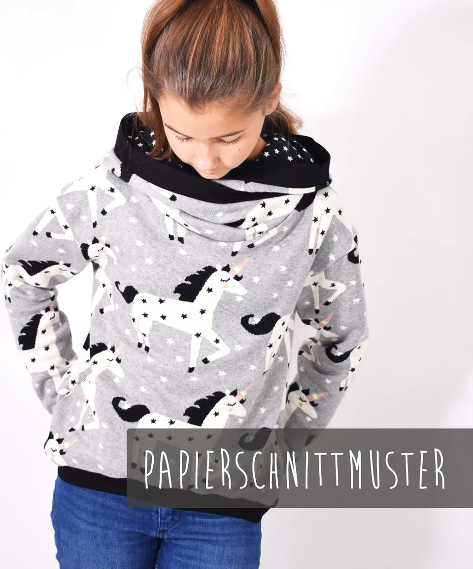 lenipepunkt-121-oversized-pulli4teenies-schnitt-gr-128-176-kind image 1