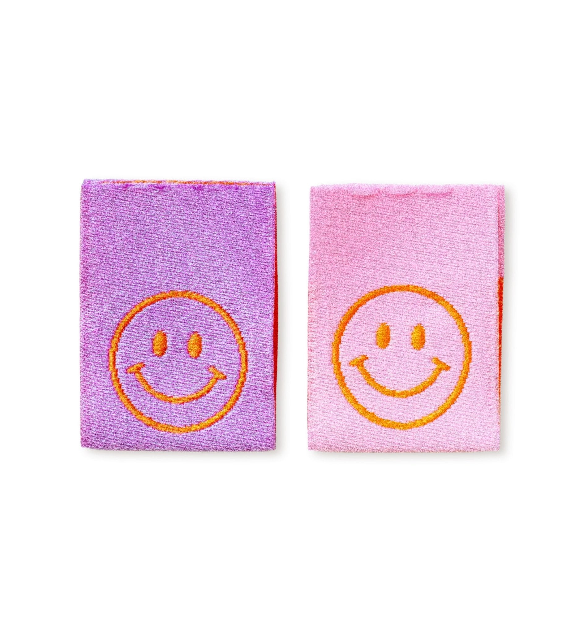paul-clara-weblabels-smile-lila-rosa-klapp-label-2er-set image 1