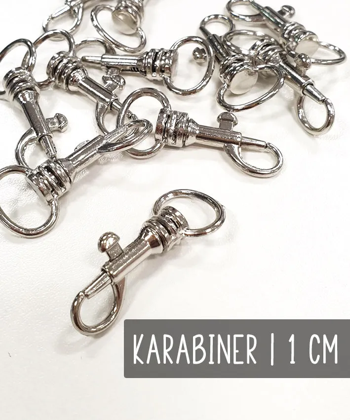 lenipepunkt-kurzwaren-karabiner-10-mm-silber-mit-wirbel image 1